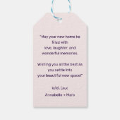 新しい家をミニマルに祝う ギフトタグ (裏面)