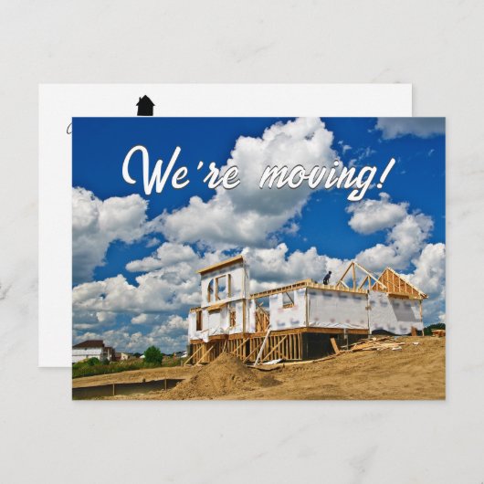 新しい家を動かす告知を作る 案内ポストカード (正面/裏面)
