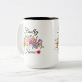 新しい家主コーヒーカップマグ、新しい家主ギフト ツートーンマグカップ (正面左)