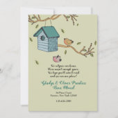 新しい家動かされた発表 招待状 (正面)