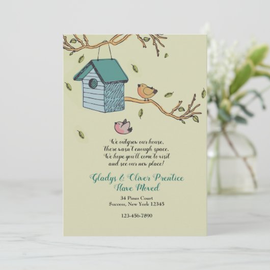 新しい家動かされた発表 招待状 (スタンド正面)