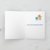 新しい家庭でのご最高の希望のグリーティング・カード – フラワー・パワー カード (内部)