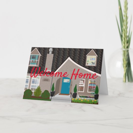 新しい家庭のお祝い カード (正面)