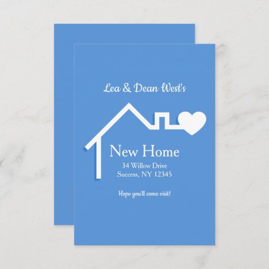 新しい家庭告知 案内状 (正面/裏面)