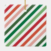 新しい家族の喜びの休日の写真 セラミックオーナメント (裏面)