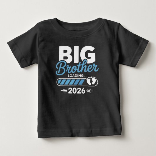 新しい家族の発表: 赤ちゃんの誕生! ベビーTシャツ (正面)