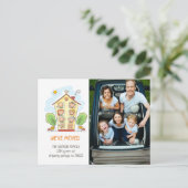 新しい家族ホーム引越し案内はがき 案内ポストカード (スタンド正面)