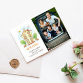 新しい家族ホーム引越し案内はがき 案内ポストカード