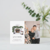 新しい家族向け素朴の発表 案内ポストカード (スタンド正面)