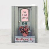 新しい家私達は" ve挨拶状を動かしました 案内状 (正面)