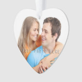 新しい家20XX |の初めてのクリスマスあなたの写真 オーナメント (正面)