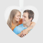 新しい家20XX |の初めてのクリスマスあなたの写真 オーナメント (正面)