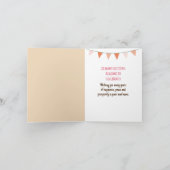 新しい家 おめでとう 新しい冒険がここから始まる カード (内部)