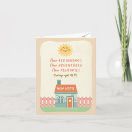 新しい家 おめでとう 新しい冒険がここから始まる カード