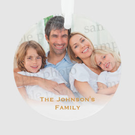 新しい家|の初めてのクリスマスあなたの家族写真 オーナメント