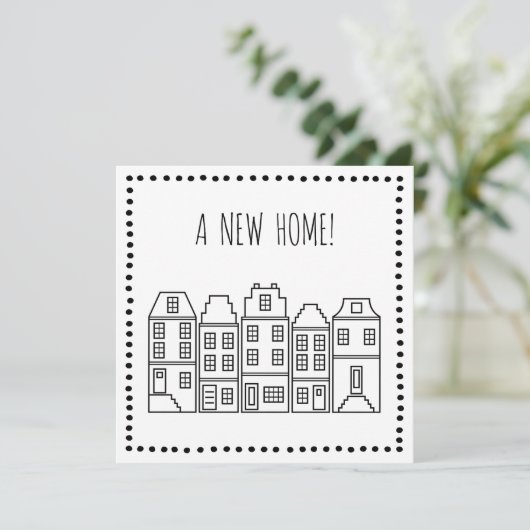 新しい家! |の挨拶状 サンキューカード (スタンド正面)