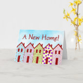 新しい家 カード (黄色い花)