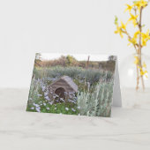 新しい家 カード (黄色い花)