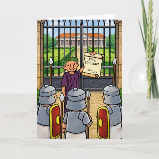 新しい家、大きな計画 – 面白い新しい家 カード (正面)