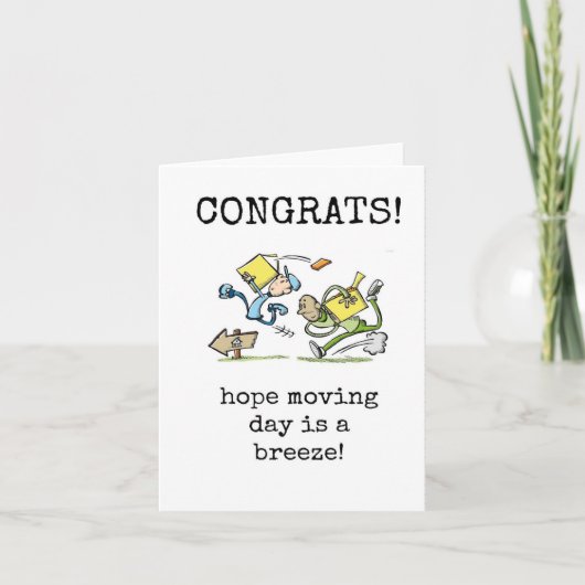 新しい家、引越し祝いカード、皮肉、ユーモア カード (正面)