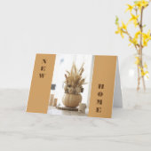 新しい家、新しい夢、新しい友達 – 新しいホームカード カード (黄色い花)