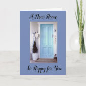 ***新しい家***新しい思い出と友人 カード (正面)