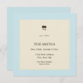 新しい家 案内状 (正面/裏面)