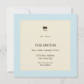 新しい家 案内状 (正面)