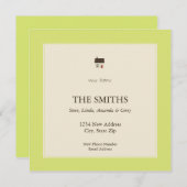 新しい家 案内状 (正面/裏面)