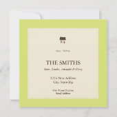 新しい家 案内状 (正面)