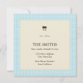 新しい家 案内状 (正面)