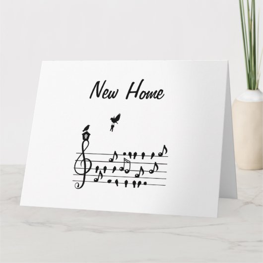 新しい家、歌の鳥の運鍵の新しい家 カード (正面)