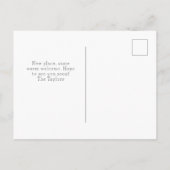 新しい家 - 現代の新しい住所の水彩画のドア 案内ポストカード (裏面)