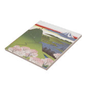 "新しい富士" Hiroshige タイル (側面)