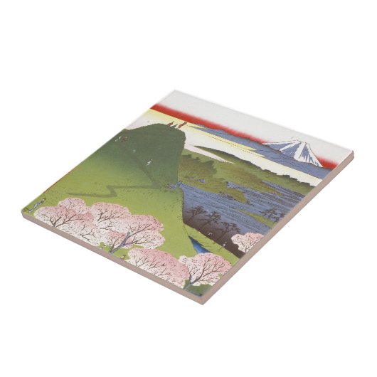 "新しい富士" Hiroshige タイル (側面)
