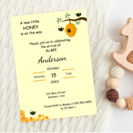 新しい小さなハチミツが行く途中 招待状