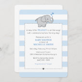 新しい小さなピーナッツが途中だ! – 少年 招待状 (正面/裏面)