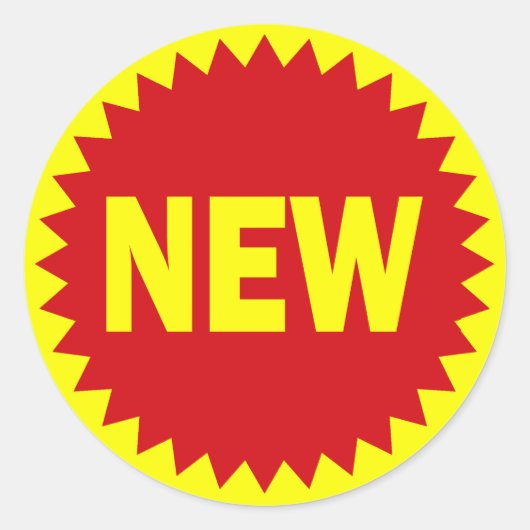 新しい小売販売シール ラウンドシール (正面)