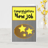 新しい就職おめでとうございます カード (黄色い花)