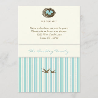 新しい巣の発表 案内状