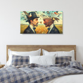 新しい巣を見つける キャンバスプリント (インサイチュ (寝室))