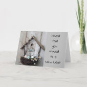 「新しい巣」があなたと新しい家にとってとても幸せ カード (正面)