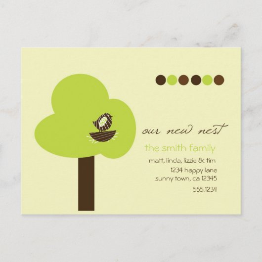 新しい巣 案内ポストカード (正面)