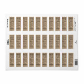 新しい差出人住所サイズメープルシロップ栄養ファクト ラベル (フルシート)