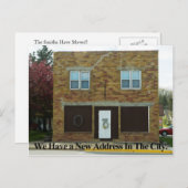 新しい市区町村の住所 – 住所カードの変更 案内ポストカード (正面/裏面)