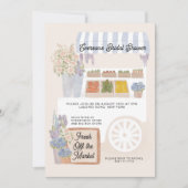 新しい市場からカートのブライダルシャワーの招待状 招待状 (正面)