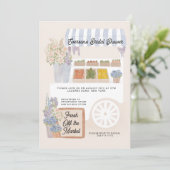 新しい市場からカートのブライダルシャワーの招待状 招待状 (スタンド正面)