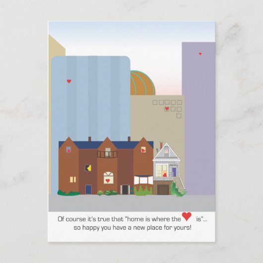 新しい市最高のの住宅所有者のはがきに希望 ポストカード (正面)