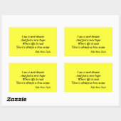 新しい希望 長方形シール (シート)