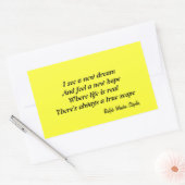 新しい希望 長方形シール (封筒)